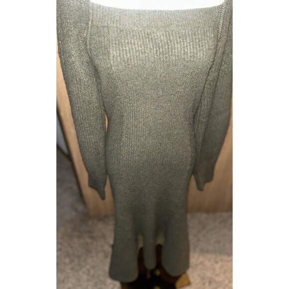 Green Long Sleeve Maxi Sweater Dress In Women’s Medium - Picture 16 of 16